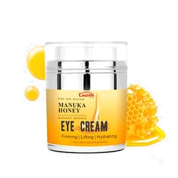 Grospe Manuka Honey Eye Cream Anti-aging Eye Cream Anti-wrinkle Under Eye Cream Fades Fine Lines Lifting and Firming Improve Dark Circles and Puffiness