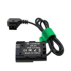 HangTon D-tap LP-E6N LP-E6NH LP-E6 Power Adapter Dummy Battery for Canon R5 R6 R5C R6II R7 5D II/III/IV 5DSR 6D 6DII 7DII Zacuto EVF Portkeys Monitor