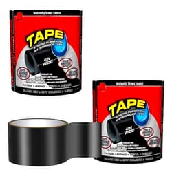 Generic Flex Rubberized Tape Rubberized Waterproof Tape (Waterproof Rubberized Tape) Seal and Patch Leaks, Works Underwater, Indoor Outdoor Projects - Home | Duct Tape Black, Industrial Grade - 2 Roll