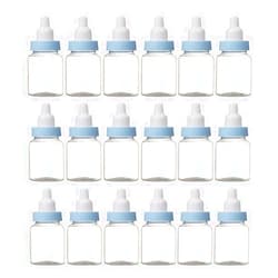UUYYEO 24 Pcs Mini Plastic Candy Bottle Baby Bottle Shape Candy Container Baby Bottle Shower Favors Chocolate Candy Boxes for Baby Shower
