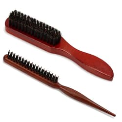 HUIRUSO 2 Pcs Slick Back Hair Brush for Men Women,Teasing Boar Bristle Hair Brush Smoothing Brush Sleek Hair Brush for Slicking Hair Beard to Enhance Hair Shine and Smooth