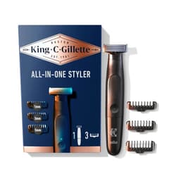 King C. Gillette All-in-one Styler with CenterCut Technology for Ultimate Efficacy & Closeness, Cordless Design, and Easy, Fast Grooming