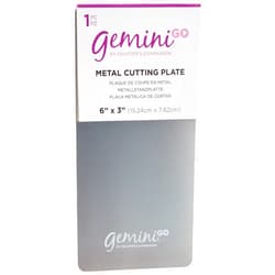 Gemini Go Accessories Metal Cutting Plate, 3 x 6-Inch, Silver, 1 Count (Pack of 1)