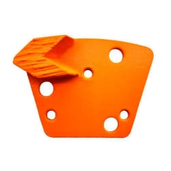 Globaldragon 9 Pcs Pro Trapezoid Diamond Grinding Shoes Soft Bond for Hard Floor (Grit Optional), for Blastrac Or Other Common Floor Grinding Machine (16 Grit - 1 Arrow Segment S Bond for Hard Floor)