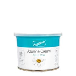 Depileve Strip Wax for Hair Removal - Rosin Wax - Azulene Cream - Gentle and Calming Formula for Sensitive Skin of Underarms, Upper Lip, Bikini Line, and Sensitive Areas - 14 oz.