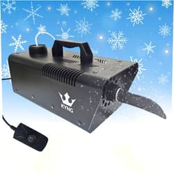 KYNG Snow Machine 650W Wired Remote Snow Maker Snowflake Maker for DJ Parties, Christmas, Holidays, Parties