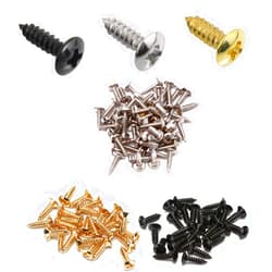 CCeCCe 60 Pack Electric Guitar Pickguard Screws Bass Pick Guard Mounting Screw Hardware for Fender Strat ST Tele TL Stratocaster Gibson LP Les Paul SG PB Jazz J Bass Control Plate Precision P Bass