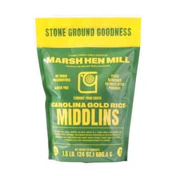 MARSH HEN MILL Carolina Gold Rice Middlins - Pure Grain White Rice Middlins with Exceptional Aroma Flavor & Texture Nutty Almond & Floral Notes Ideal for Home Cooks & Chefs | Premium Quality Non GMO | 24 oz Bag