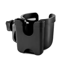 Accmor Stroller Cup Holder with Phone Holder, Bike Cup Holder, Universal Cup Holder for Uppababy Nuna Doona Strollers, 2-in-1 Cup Phone Holder for Stroller, Bike, Wheelchair, Walker, Scooter