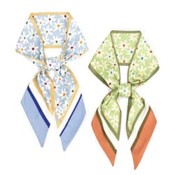 vimate Fashion Satin Hair Scarf - Women's Silk Feeling Neck Belt Scarf Purse Handbag Accessories Etc