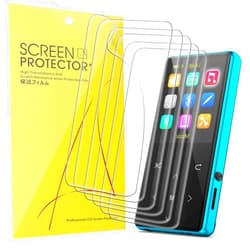 Lamshaw Compatible for Safuciiv MP3 Screen Protector, [6 Pack] Full Coverage TPU Clear Film Compatible for Safuciiv Q9 MP3 Player-2.4 Inch (TPU-6 Pack)