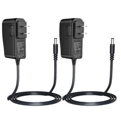 Security-01 2-Pack AC to DC 12V 0.5A 500mA Power Supply Adapter, Plug 5.5mm x 2.1mm UL Listed FCC,CY-1200500