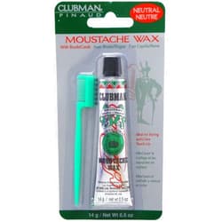 Clubman Pinaud Clubman Moustache Wax, Neutral .5 Oz, (Pack of 12)
