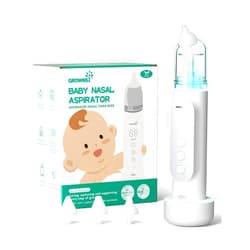 GROWNSY Nasal Aspirator for Baby, Upgraded 5 Suction Levels Baby Nose Sucker, IPX7 Waterproof Electric Nose Suction for Baby, Booger Sucker for Toddlers with Automatic Cleaning &Music &Light Functions