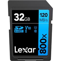 Lexar Blue Series SDHC Memory Card, UHS-I U1 Class 10, 32 GB