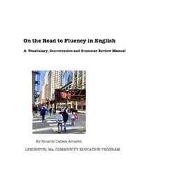 Ricardo Calleja Alvarez On The Road to Fluency in English: A vocabulary, conversation and grammar review manual.