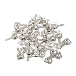 Heyiarbeit 20 Pairs Battery Springs AA Metal Contact Plate Replacement Positive to Negative Conversion Spring Contact for Remote Control Battery Charger Nickle Plated 9.5x9mm