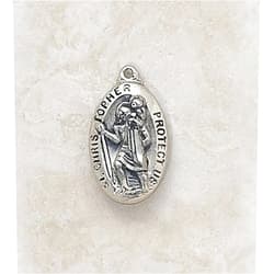 Christian Brands catholic.christianbrands Sterling Silver St. Christopher Medal
