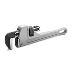 DURATECH 8-inch Heavy Duty Aluminum Straight Pipe Wrench, Adjustable Plumbing Wrench, Drop Forged, Exceed GGG standard
