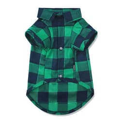 CtilFelix Dog Shirt Plaid Puppy Clothes for Small Medium Large Dogs Cats Boy Girl Kitten Soft Pet T-Shirt Breathable Tee Outfit Adorable Grid Apparel Thanksgiving [Green#1; XL]