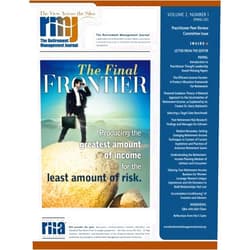 Robert J. Powell III,Wade D. Pfau,Dylan W. Huang,Matthew M. Grove,Todd E. Taylor,Sherrie Grabot,Thomas Idzorek,Jeremy Stempien,Nathan Voris,Anna M. Rappaport The Retirement Management Journal: Vol. 2, No. 1, Practitioner Peer Review Committee Issue