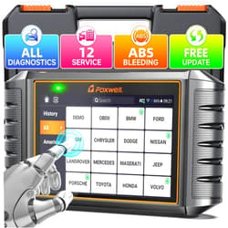 FOXWELL 2024 Foxwell NT726 OBD2 Scanner, All System Code Reader Scan Tool, 12+ Service Reset with ABS Bleeding, Oil Reset, Injector Coding, SAS, TPMS, Throttle Relearn, Diagnostic Scan Tool for Vehicle