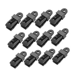 GOOHOCHY 25pcs Tarp Clamp Waterproof Tent Accessories for Tent Clamp Wind Rope Buckle Tents Tent Accessories Tent Snaps Clamps Awning Tarp Clips Fixed Buckle Outdoor