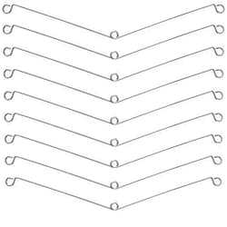 OIIKI 10Pcs Recessed Lighting Springs Clips Recessed Lighting, Torsion Spring Clips Metal, Recessed Light Covers Trims for Recessed Lighting Accessories