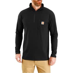 Carhartt Men's Force Relaxed Fit Midweight Long-sleeve Quarter-zip Mock-neck T-shirt