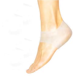 ViveSole Silicone Heel Protectors (2 Pairs) - Gel Guard for Women and Men Moisturizing Relief Blister, Cracked Foot, Plantar Fasciitis, Spurs Soft Cushion Support Protective Insert Sleeve