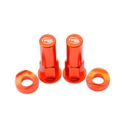 Tusk Rim Lock Nut/Spacer Kit Orange For HONDA XR500R 1981-1984