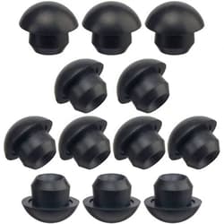 ANCIRS 12 Pack 8mm Floor Bottle Jack Plugs, Black Rubber Hydraulic Filler Bung for Oil Reservoir Hole