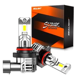 SEALIGHT H10/9145/9140 Fog Light Bulbs or DRL, 600% Super Brighter H10 9145 Fog Light Bulb, Plug-N-Play, Pack of 2