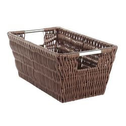 Whitmor Small Rattique Shelf Tote, Java