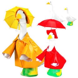 Fox Valley Traders Gaggleville™ Raincoat Duo Goose, Baby and Outfits Bundle