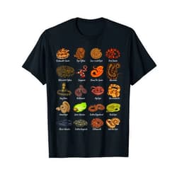 Snake lover designs Types of Snakes T-Shirt