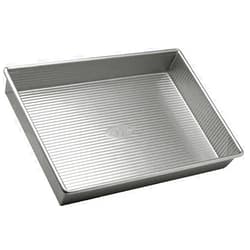 USA Pan Bakeware Rectangular Cake Pan, 9 x 13 inch, Nonstick & Quick Release Coating, Made in the USA from Aluminized Steel