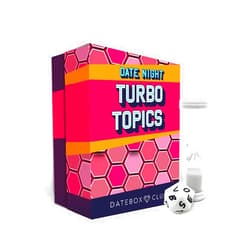 DateBox Club TurboTopics Game for Couples - Easy, Fun Questions to Connect Deeply and Laugh More. Designed to Engage and Entertain You and Your Partner Gottman Certified