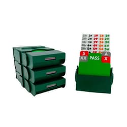 Baron Barclay Bid Pal – Bridge Bidding Devices for The Card Game Bridge – Set of 4 (Green)