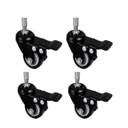 ToxiRium Reptile Caster Wheels Set of 4,Terrarium Wheels with Brake Reptile Tank Accessories for Toxirium PVC Enclosure