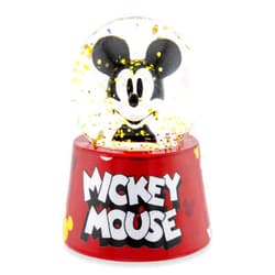 Silver Buffalo Disney Mickey Mouse Light-Up Mini Snow Globe with Swirling Glitter | 2.75 Inches Tall