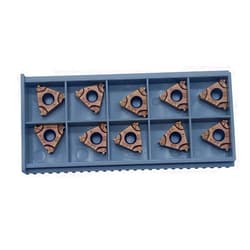 Zouzmin 10pcs Lathe Threading Inserts 16ER External Threading Insert Carbide Inserts for External Thread/Internal Thread Turning Tool Holders for for Stainless Steel and Iron (16ERM 14 BSPT (Bronze))