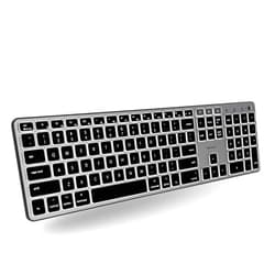 Macally Backlit Bluetooth Keyboard for Mac - Compatible Apple Keyboard Wireless - Multi-Device for MacBook Pro/Air, iMac, iMac Pro, Mac mini/Pro