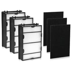 DerBlue 3PCS HAPF600 Filter Replacement and 3PCS pre filter Compatible with Holmes Air Purifier HAPF600 HAPF8650 HAP615 HAP625 HAP650,Replacement Air Filter Part # 600, 600D, 600D-U2