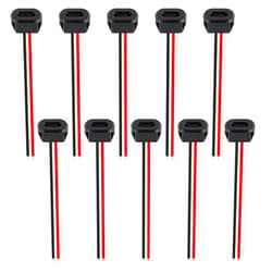 DWEII 10PCS Type-C Female Chassis Waterproof 2P Solder Wire Type USB C Pigtail Cable Extension Power Cable USB-C Plug to 2 Pin Bare Wire Open End Connector