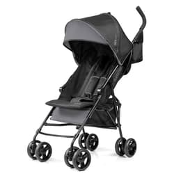 Summer Infant, 3D Mini Convenience Stroller – Lightweight Stroller with Compact Fold MultiPosition Recline Canopy with Pop Out Sun Visor and More – Umbrella Stroller for Travel and More, Gray