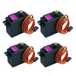 Hosyond 4Pack MG996R 55g Digital RC Servo Motors High Torque Metal Gear Servo for RC Car Robot Boat Helicopter