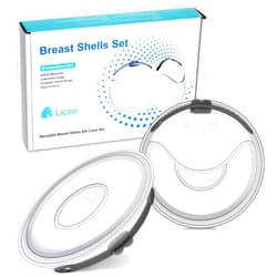 Lictin Breast Shells, 2PCS Milk Collector, 60ML Milk Catcher, Reusable Nursing Cup, Silicone Breast Milk Collector, Milk Savers for Breastfeeding, Nipple Shells