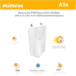 Mimosa A5x PTMP Access Point 700 Mbps with Extended Frequency 4.9 to 6.4