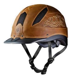 Troxel Cheyenne Leather Riding Helmet